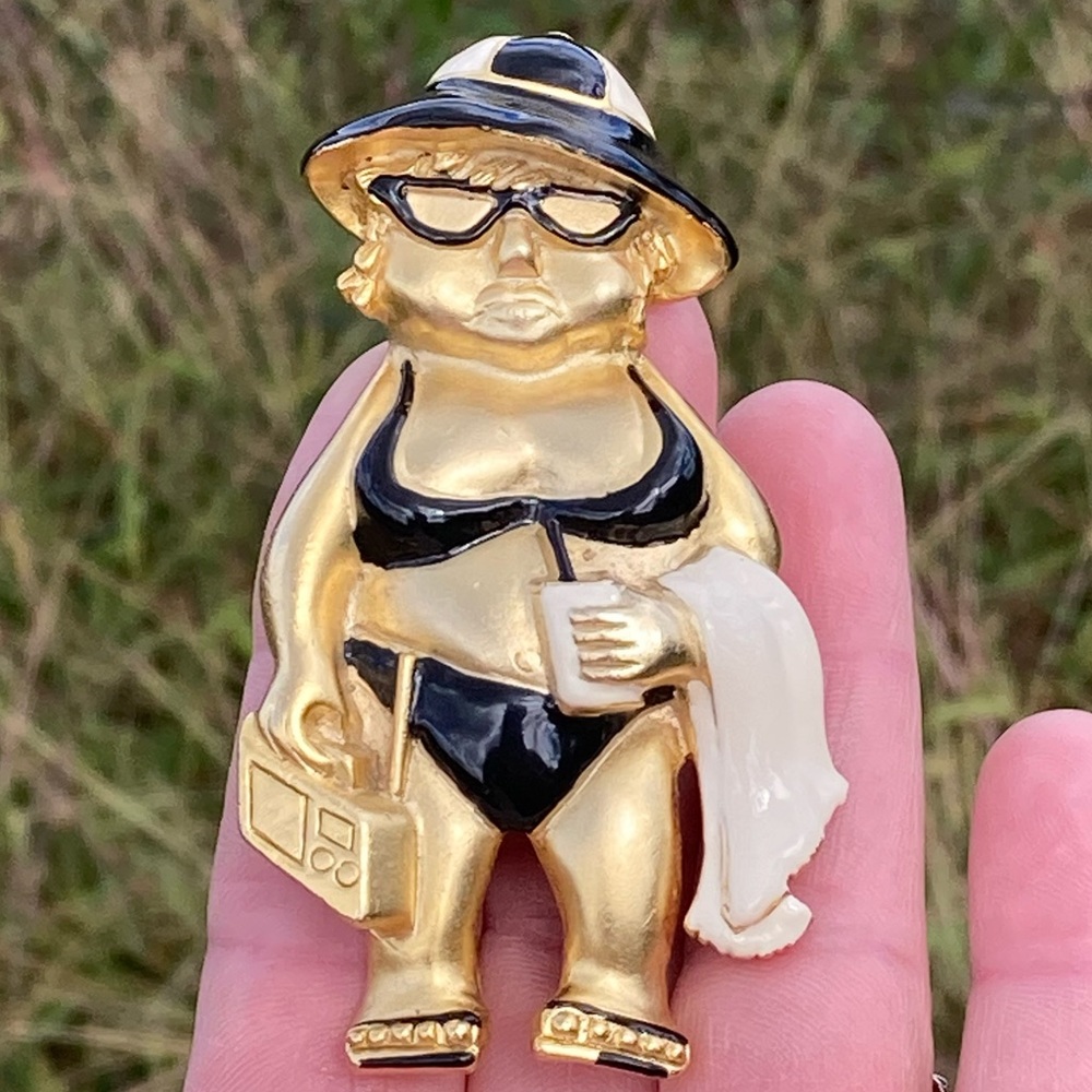 Vintage AJC Bathing Beauty Pin!